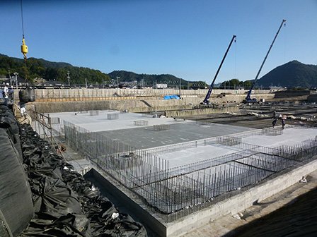基礎コンクリートエ事~1工区 写真