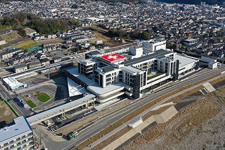 敷地南側～太田川上空よりドローンで撮影 写真