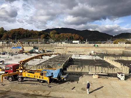 基礎コンクリートエ事~2工区 写真
