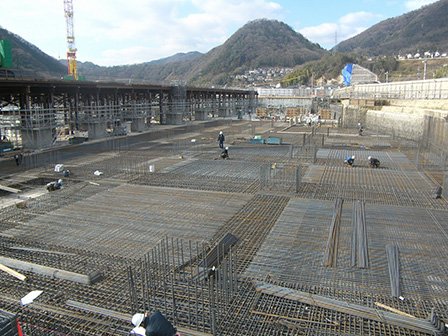 基礎配筋工事~3工区 写真