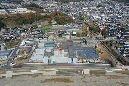 敷地南側～太田川上空よリドローンで撮影 写真